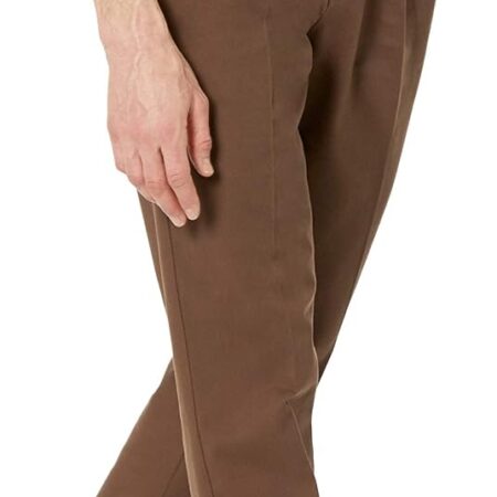 Men's Classic-Fit Wrinkle-Resistant Pleated Chino Pant