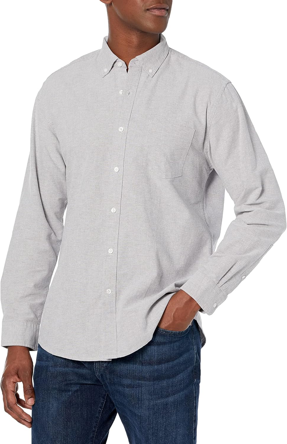 Men's Regular-Fit Long-Sleeve Pocket Oxford Shirt